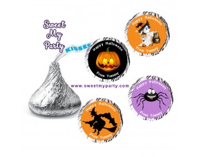 Halloween Hershey Kisses Stickers,Personalized Halloween Hershey stickers